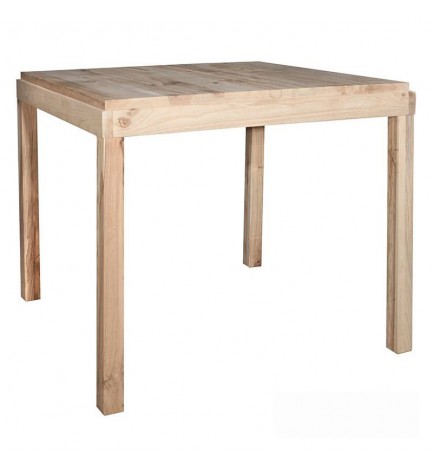 Table haute en bois naturel
