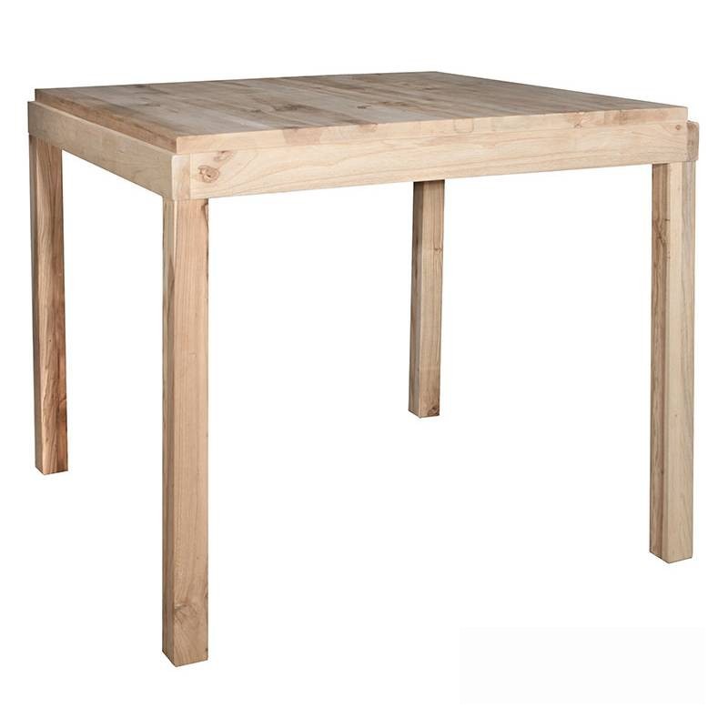 Table haute en bois naturel