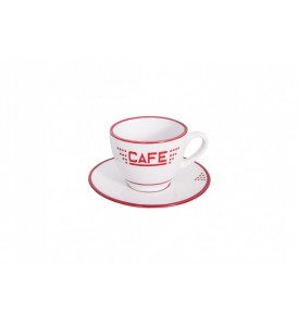 Lot de 4 tasses expresso et leurs soucoupes