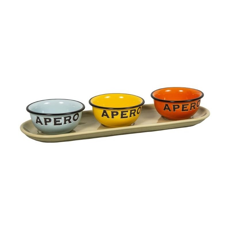 Set apéro 4 couleurs