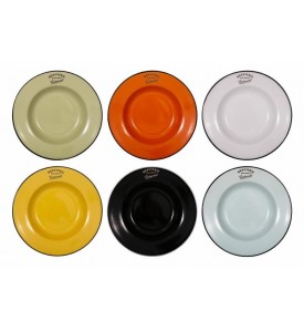 Lot de 6 assiettes à soupe 6 couleurs