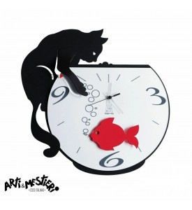 Horloge Tommy et le poisson rouge
