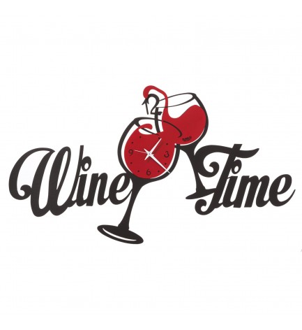 Horloge Wine time