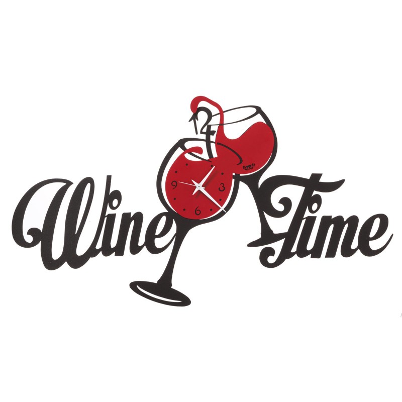 Horloge Wine time