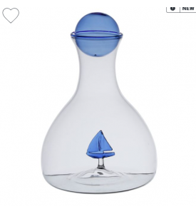 Carafe Voilier bleu